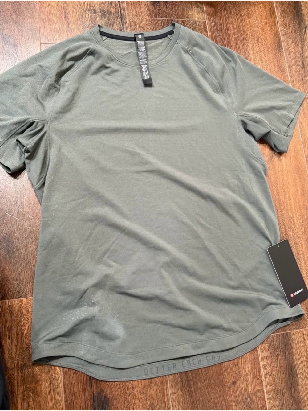 Better Each Day Men's Crew Tee - Olive Green